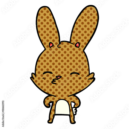 curious bunny cartoon