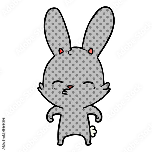 curious bunny cartoon