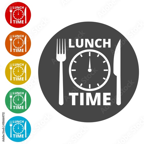 Time For Lunch, Flat Lunch Time icon 