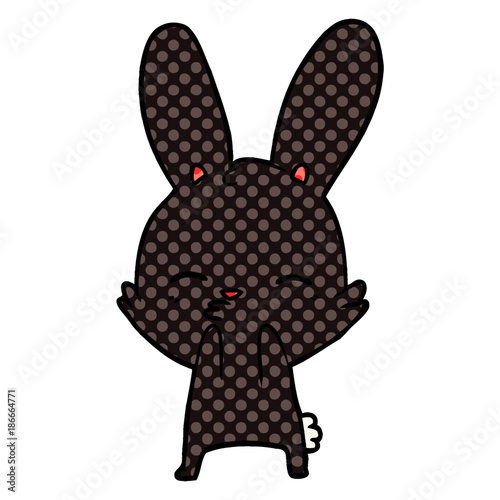 curious bunny cartoon