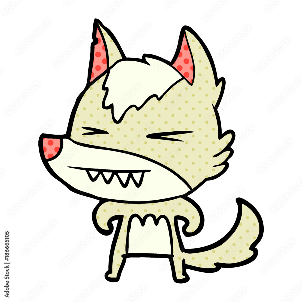 angry wolf cartoon angry wolf cartoon