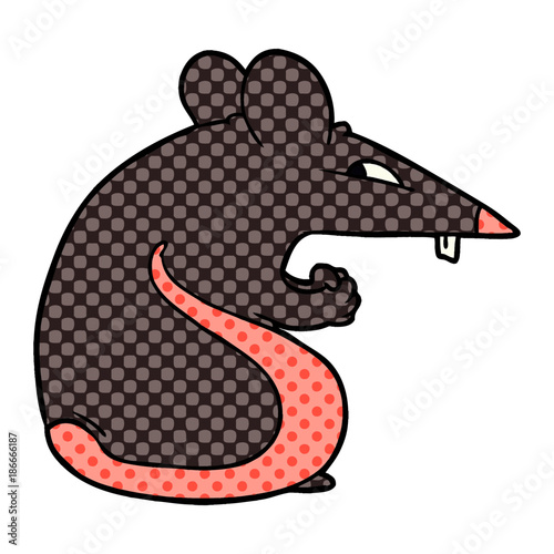 sly cartoon rat