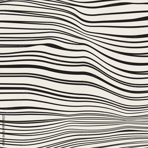 Black wavy horizontal lines with different thickness