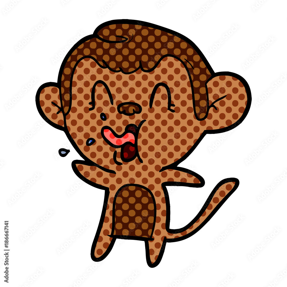crazy cartoon monkey crazy cartoon monkey