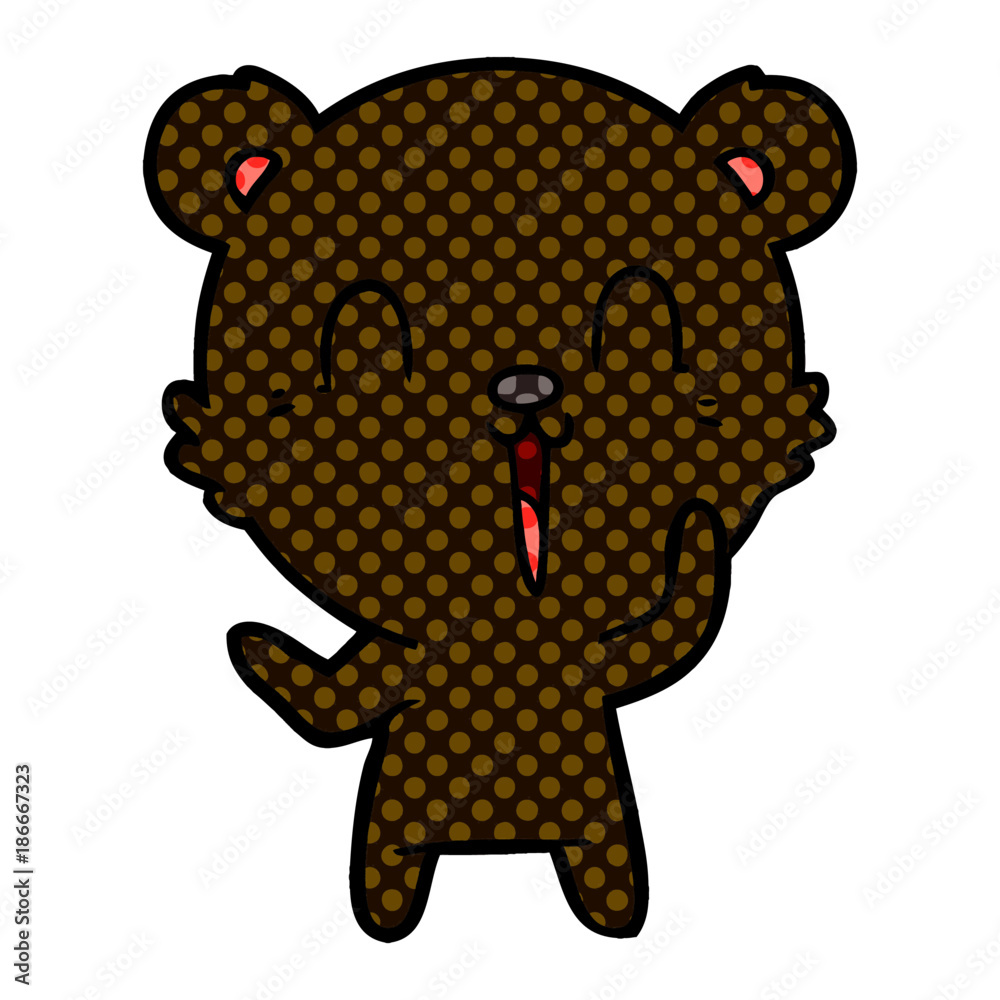Fototapeta premium happy cartoon bear
