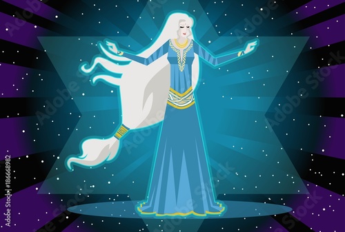 pleiadian lady alien astral body photo