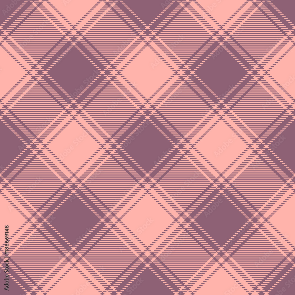 Plaid check pattern in dusty purple and pale red . Seamless fabric texture. Plaid check pattern in dusty purple and pale red . Seamless fabric texture.