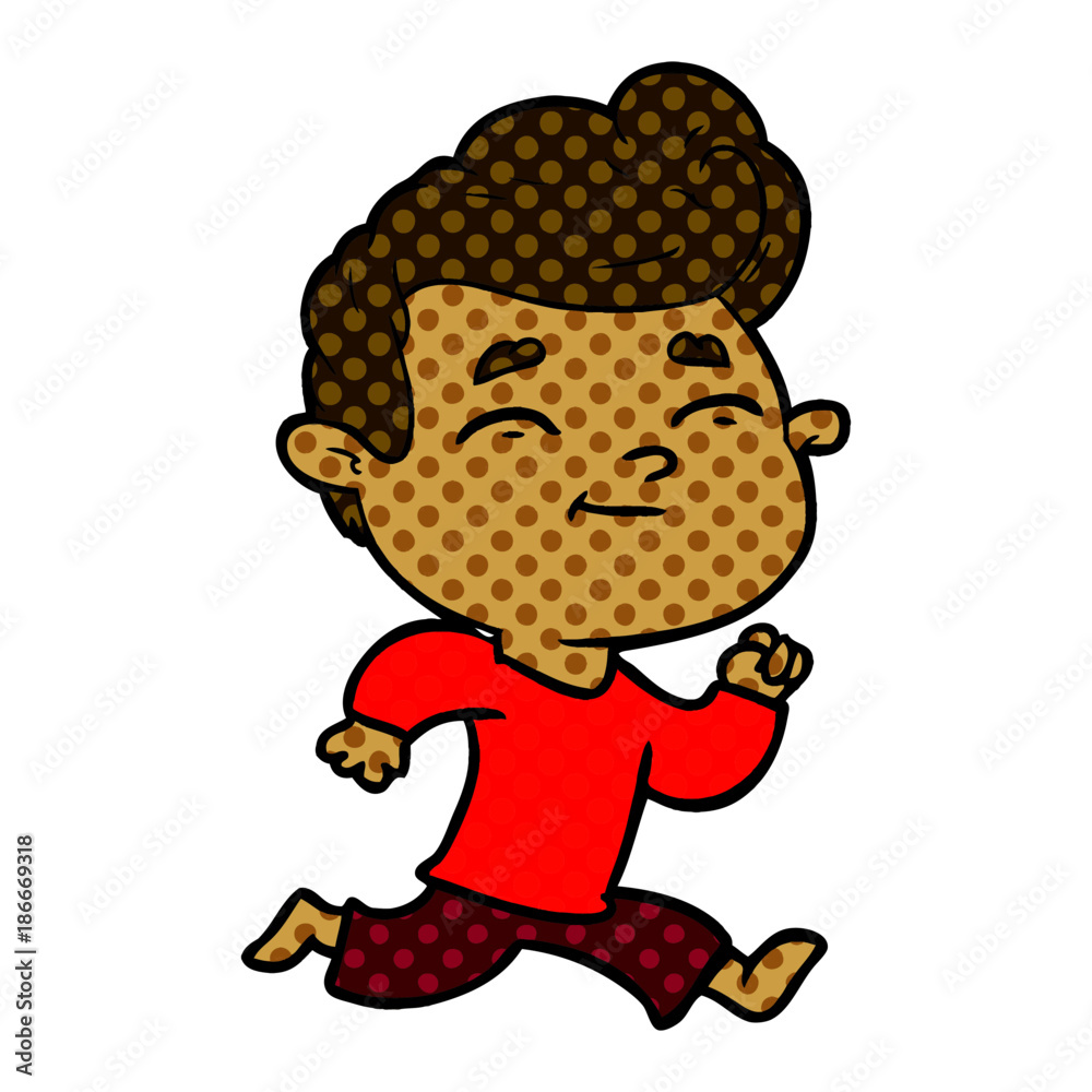 running cartoon man running cartoon man