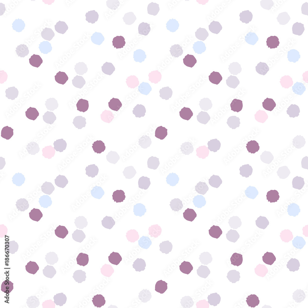 Party celebration confetti  dots vector seamless pattern.
