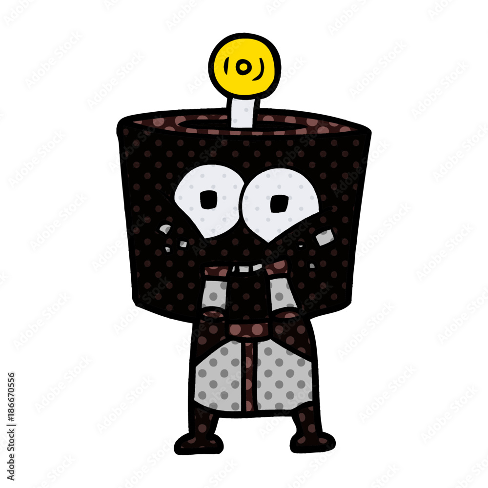 happy cartoon robot happy cartoon robot