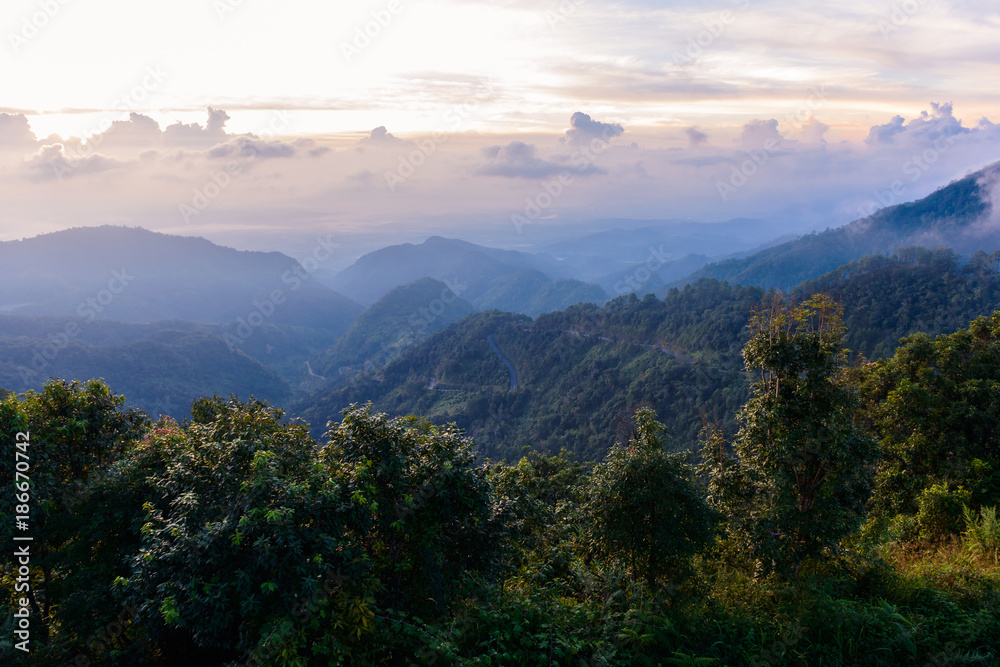 Mon Sone View Point, Doi Pha Hom Pok National Park, Angkhang mountain, chiang mai, Thailand Mon Sone View Point, Doi Pha Hom Pok National Park, Angkhang mountain, chiang mai, Thailand