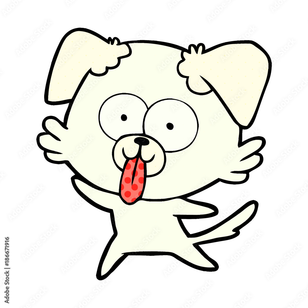 cartoon dog with tongue sticking out cartoon dog with tongue sticking out