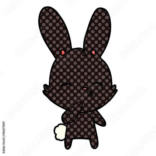 curious bunny cartoon