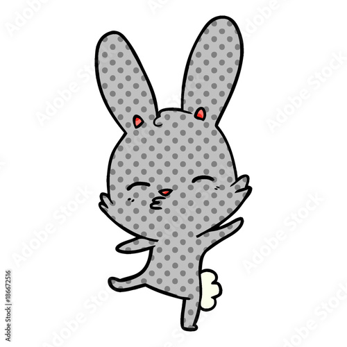 curious bunny cartoon
