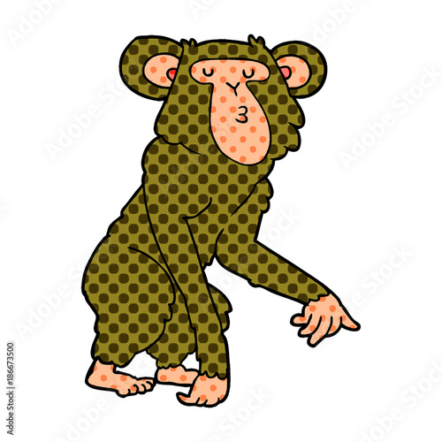 cartoon chimpanzee