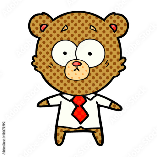 surprised bear cartoon