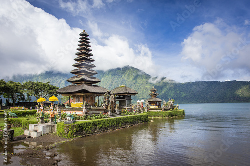 The lake Temple (Ulun Danu Bratan Temple) located near Ubud, Bali, Indonesia
