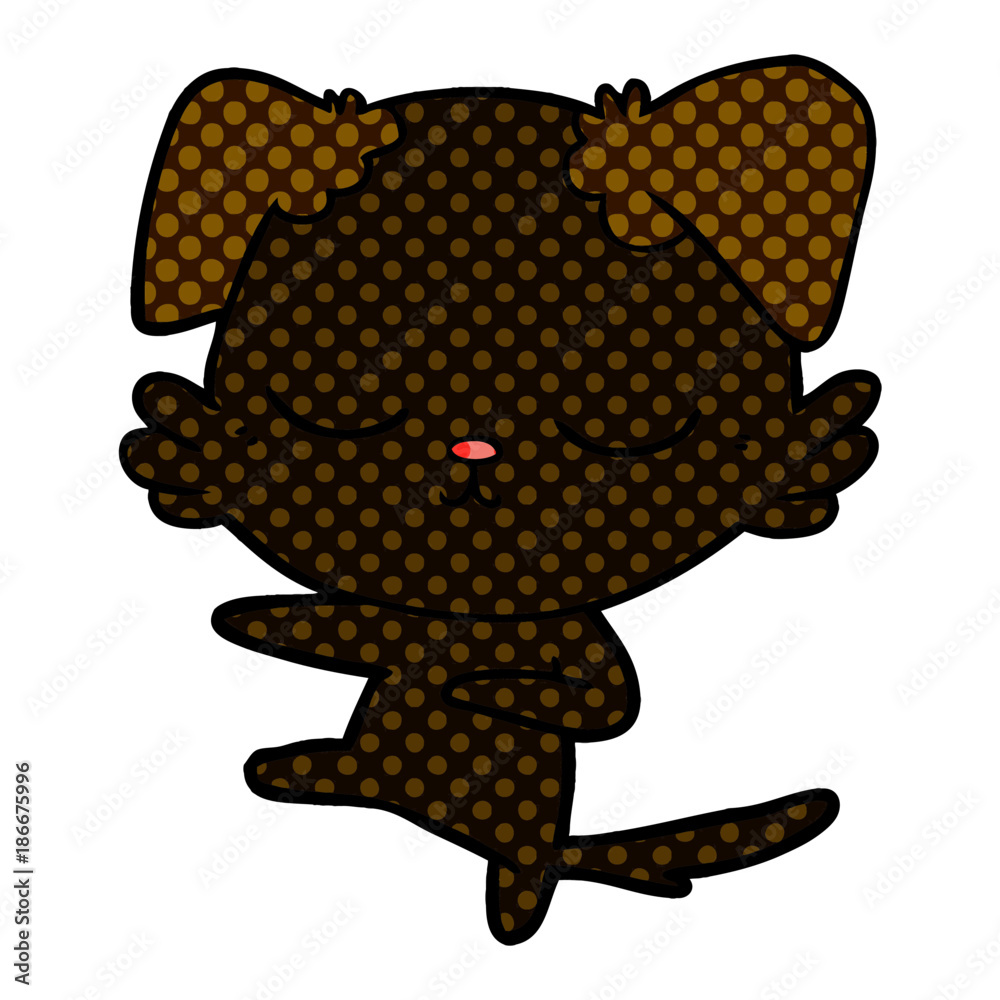 Obraz premium cute cartoon dog