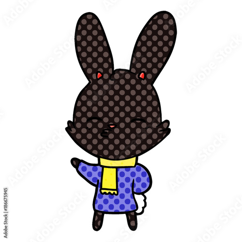 curious bunny cartoon