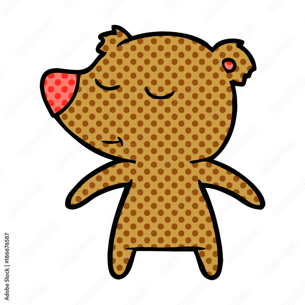 Obraz premium happy cartoon bear