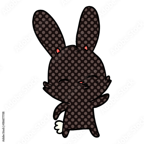curious bunny cartoon
