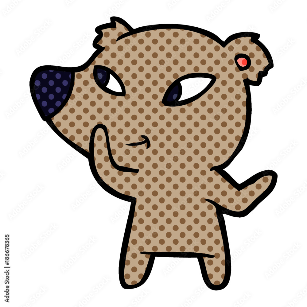 Obraz premium cute cartoon bear