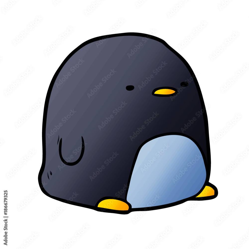 Fototapeta premium cute cartoon penguin