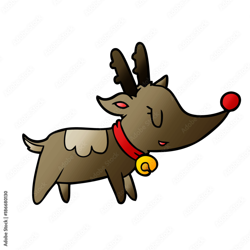 cartoon christmas reindeer cartoon christmas reindeer