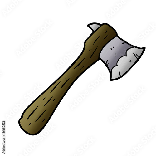 cartoon old axe