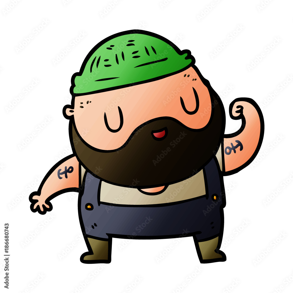 cartoon tough fisherman cartoon tough fisherman
