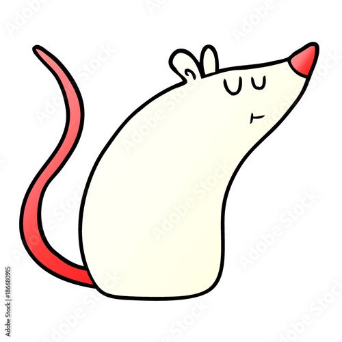 cartoon white mouse