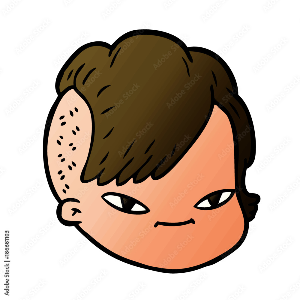 cartoon female face cartoon female face