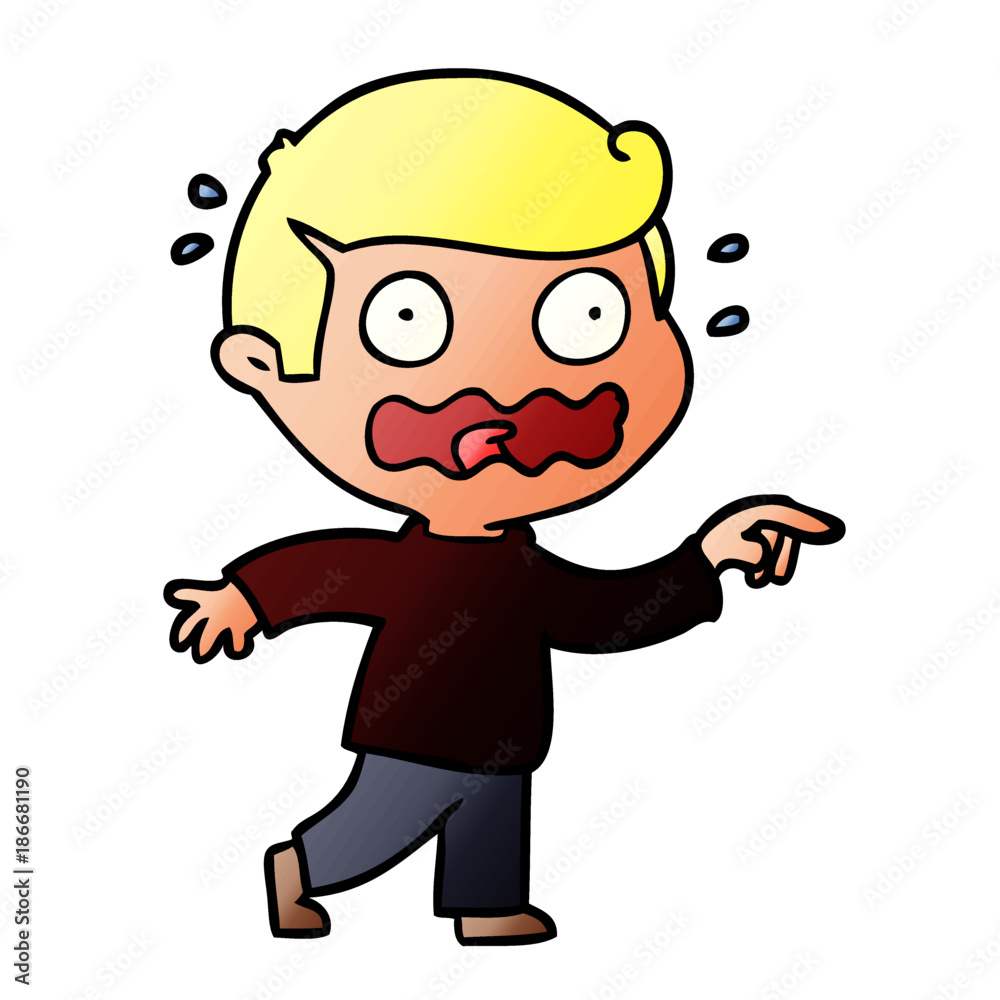 cartoon stressed out pointing cartoon stressed out pointing