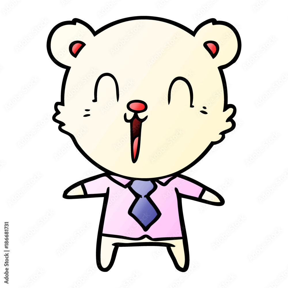 happy cartoon polar bear happy cartoon polar bear