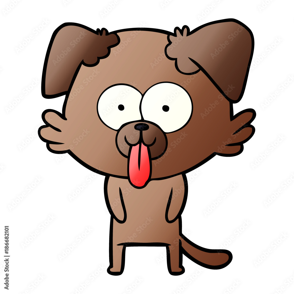 cartoon dog with tongue sticking out cartoon dog with tongue sticking out
