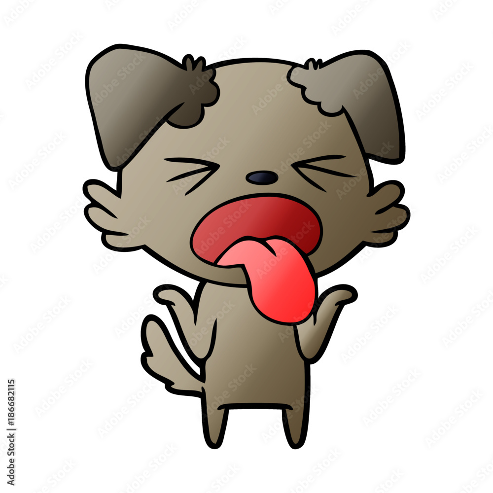 cartoon disgusted dog shrugging shoulders cartoon disgusted dog shrugging shoulders