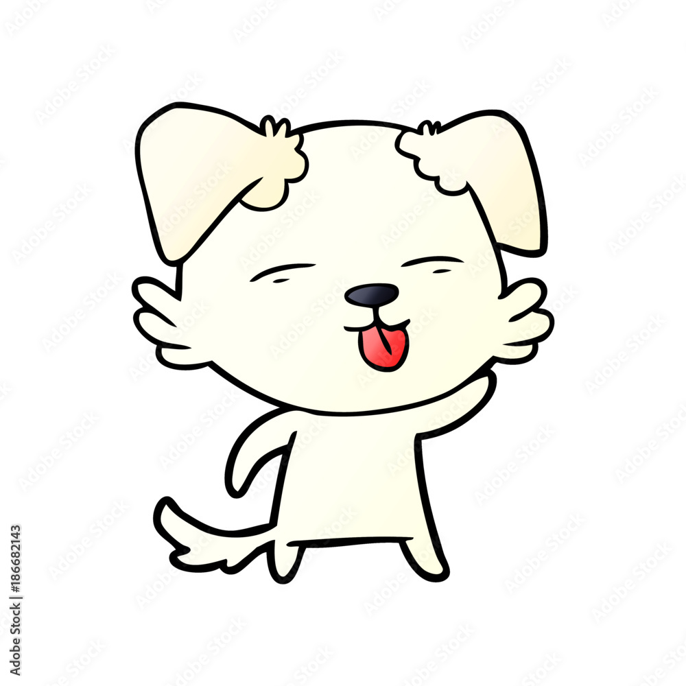 cartoon dog sticking out tongue cartoon dog sticking out tongue