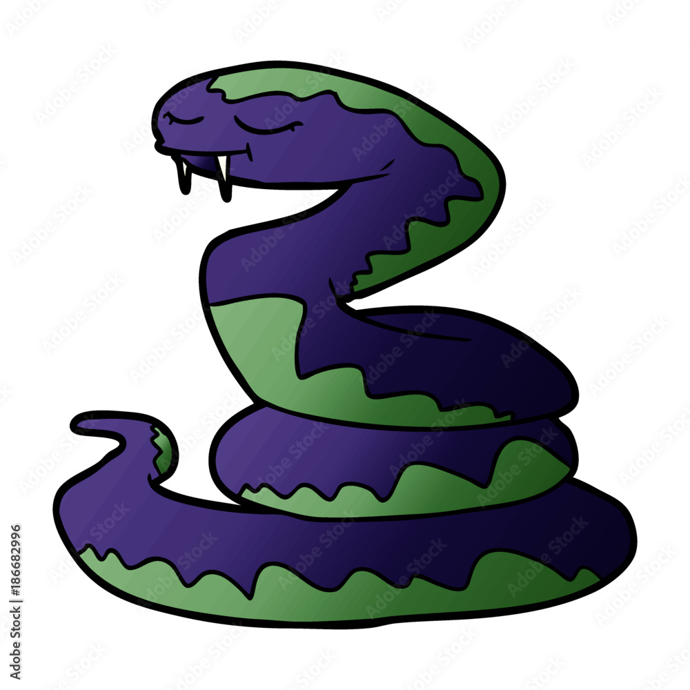 Obraz premium cartoon snake