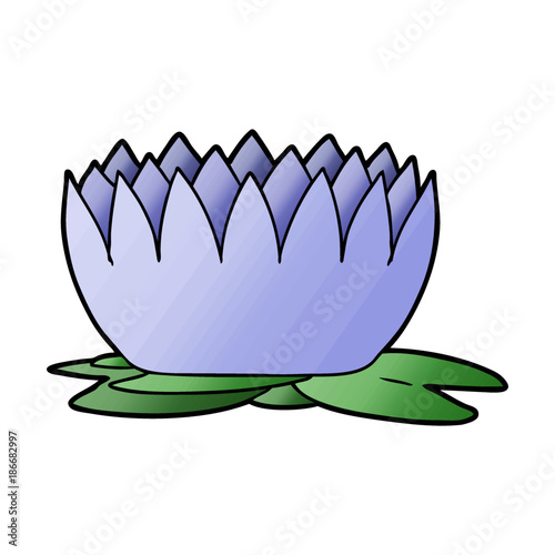 cartoon waterlily