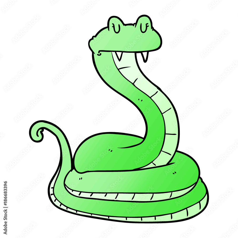 Fototapeta premium cartoon snake