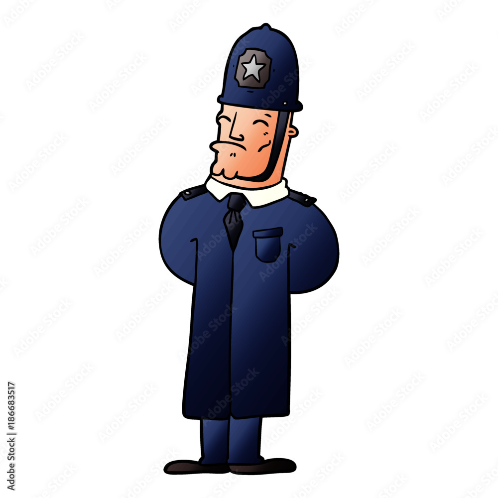 cartoon policeman