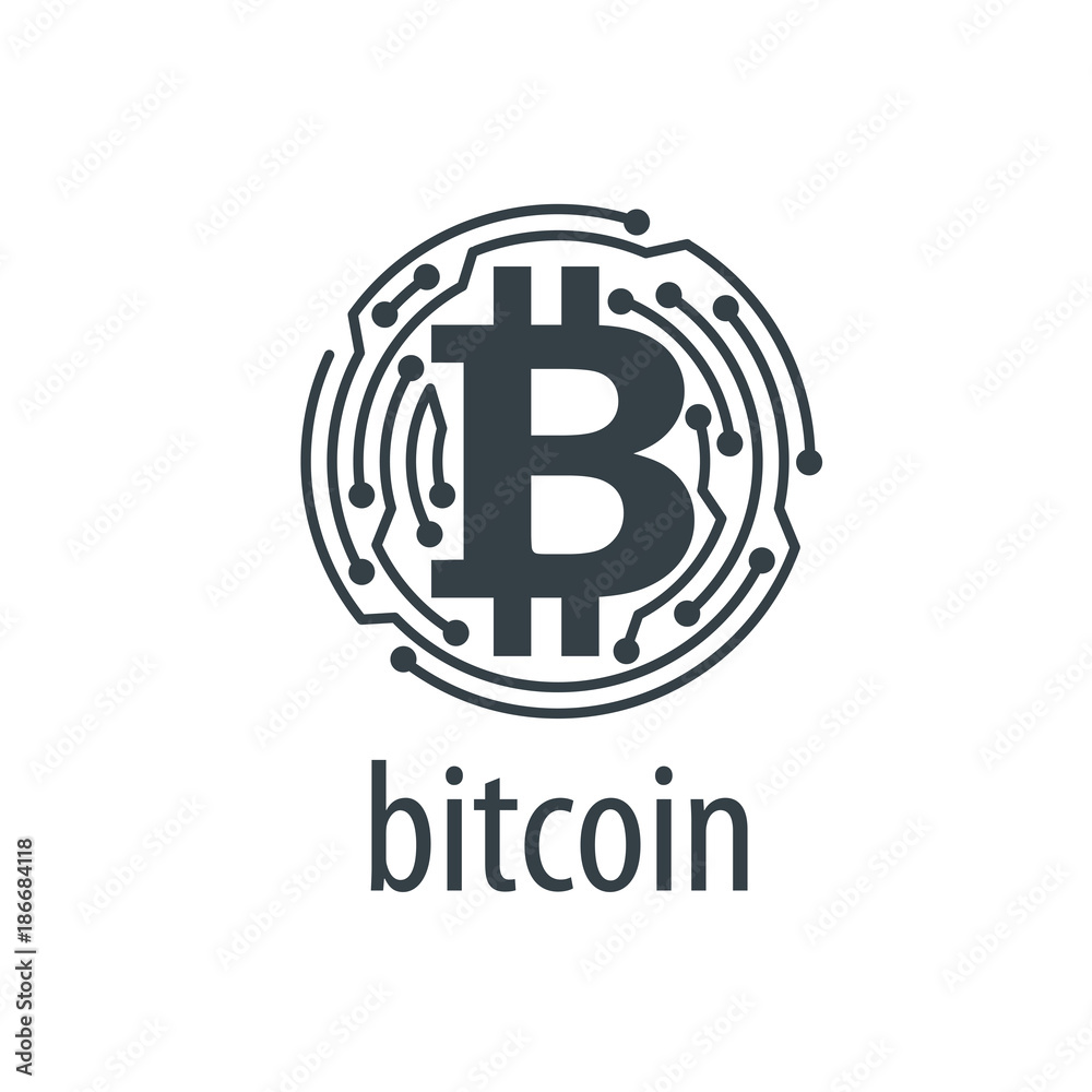 Obraz premium icon vector bitcoin