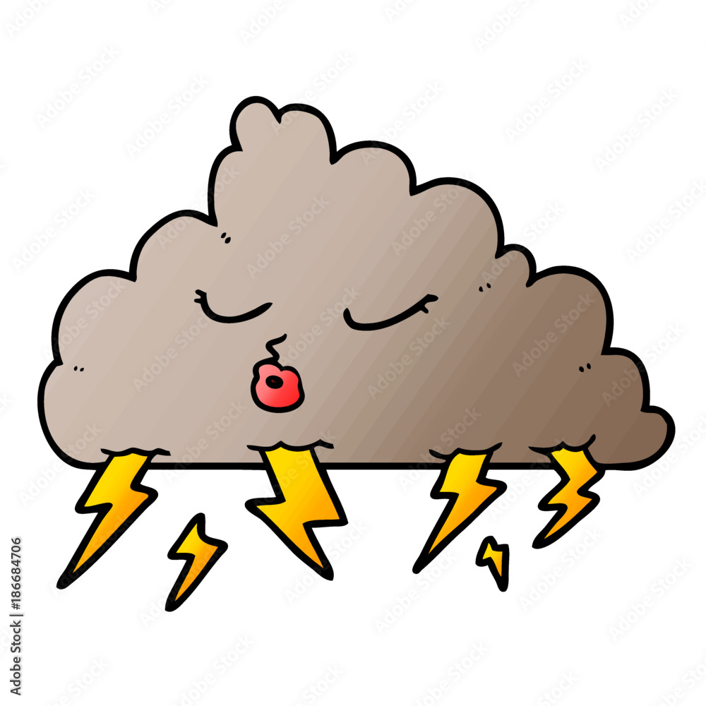 cartoon thundercloud cartoon thundercloud
