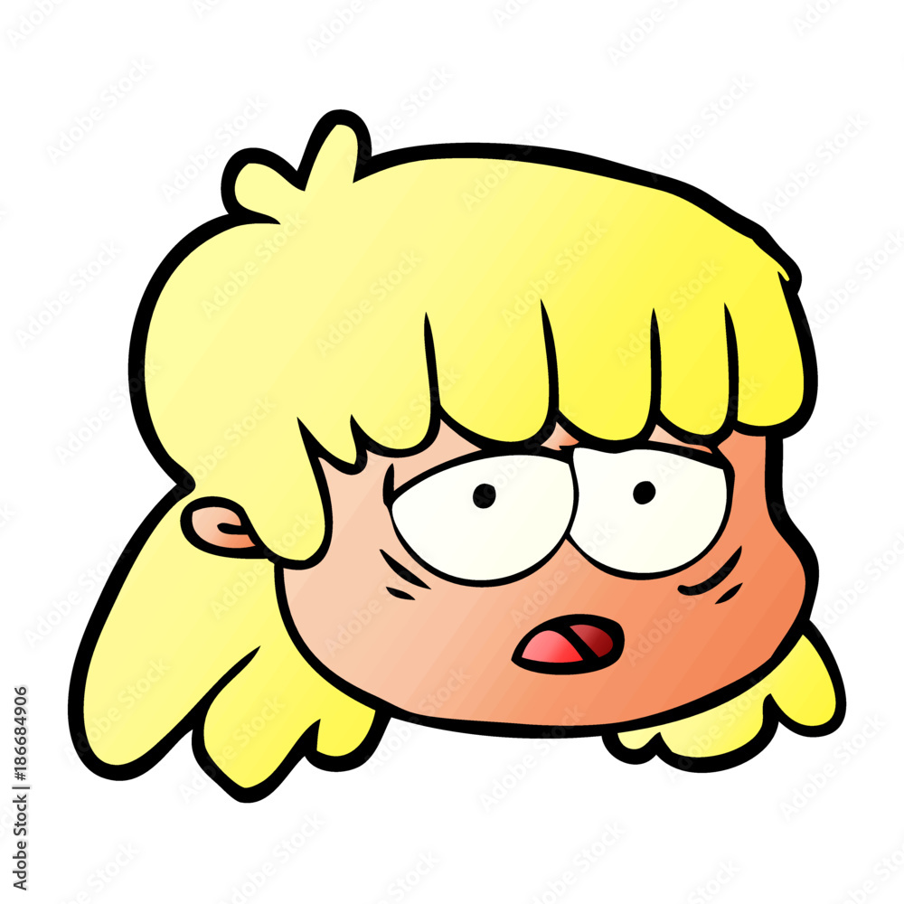 cartoon female face cartoon female face