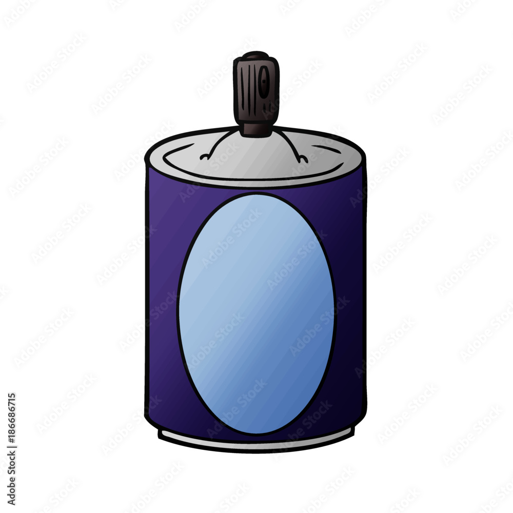 Fototapeta premium cartoon aerosol spray can