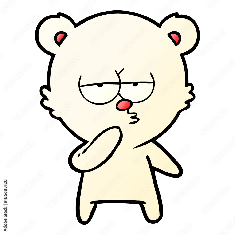 bored polar bear cartoon bored polar bear cartoon