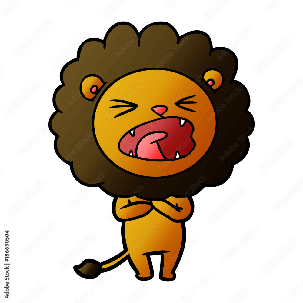 Fototapeta premium cartoon lion