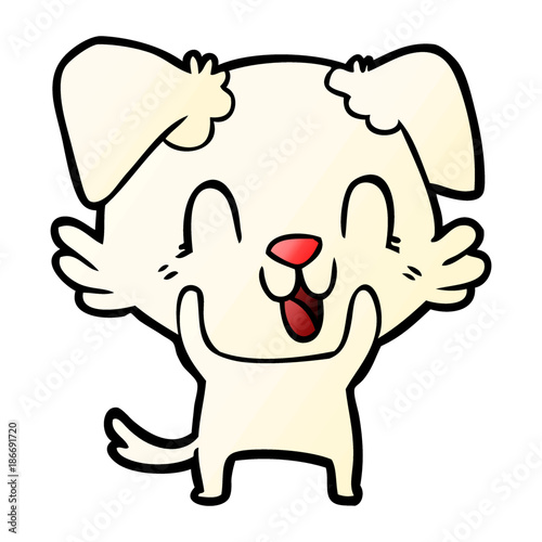 laughing cartoon dog