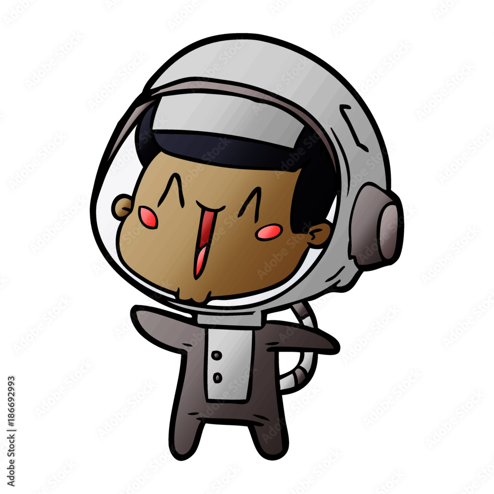 happy cartoon astronaut happy cartoon astronaut