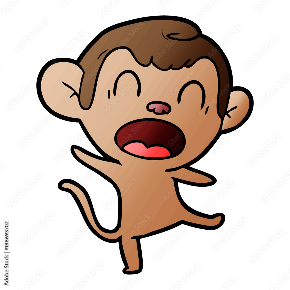 shouting cartoon monkey dancing shouting cartoon monkey dancing